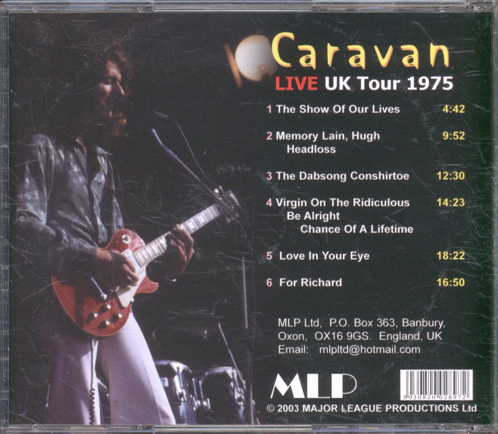 Caravan - Live UK Tour 1975 - Cd