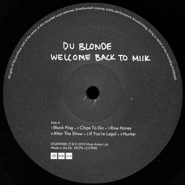 Du Blonde - Welcome Back To Milk - Lp
