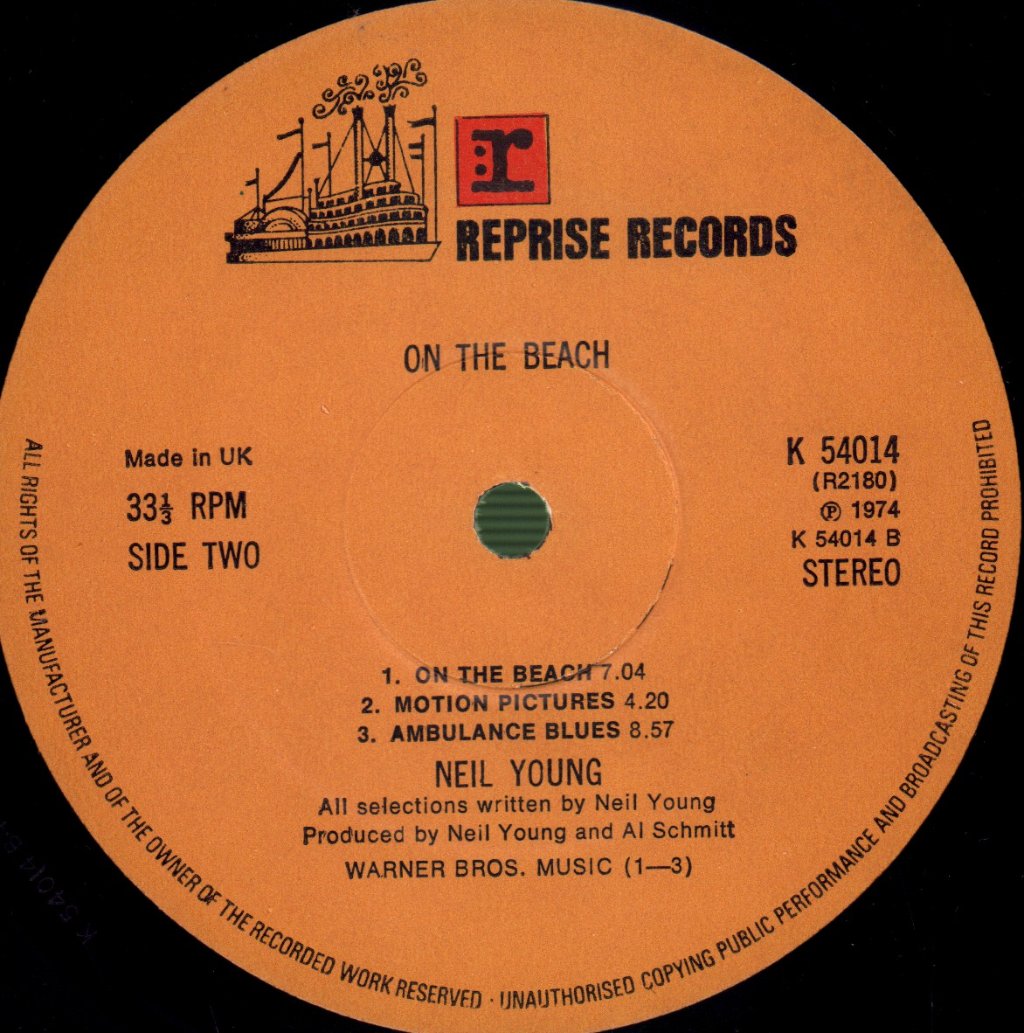 Neil Young - On The Beach - Lp