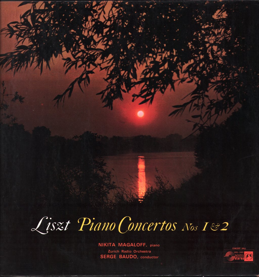 Nikita Magaloff / Zurich Radio Orchestra / Serge Baudo - Liszt Piano Concertos Nos. 1 & 2 - Lp