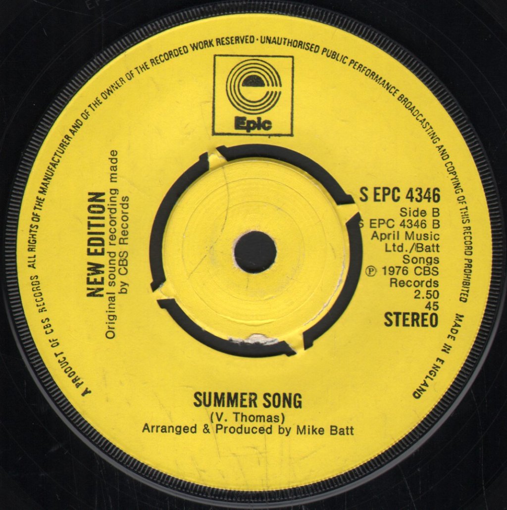 New Edition - Sunshine Saturday - 7 Inch