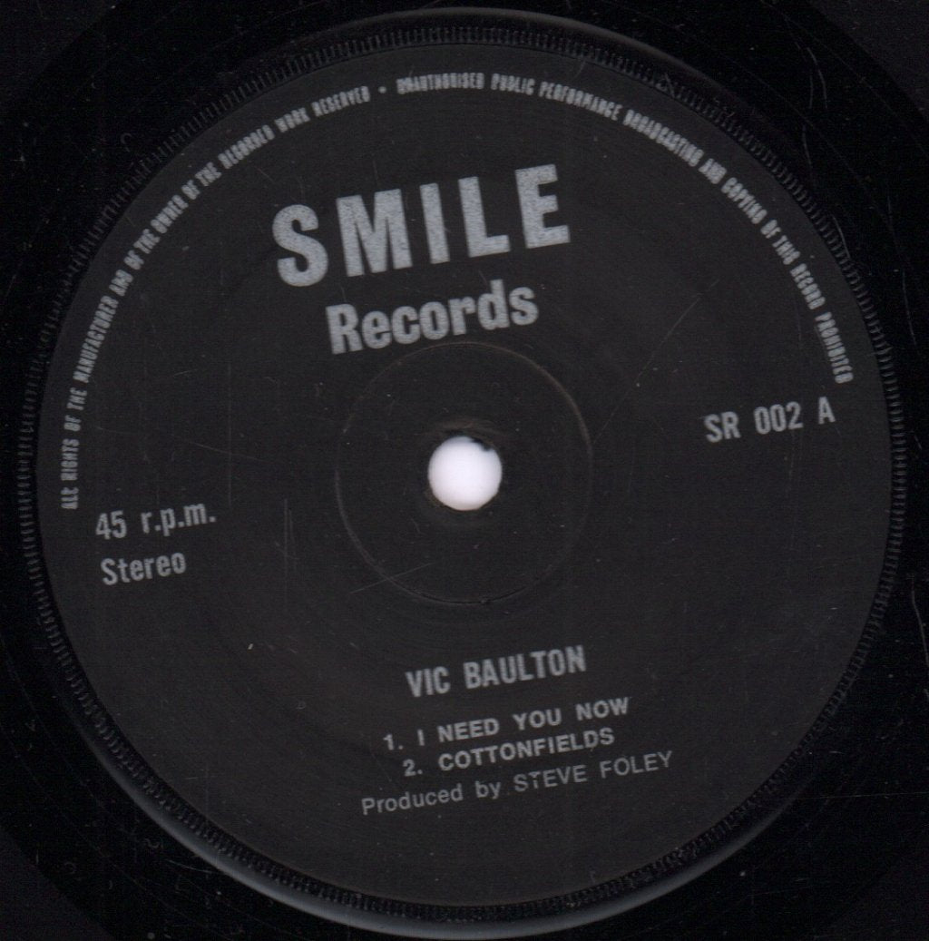 vic baulton - i need you now - 7 Inch