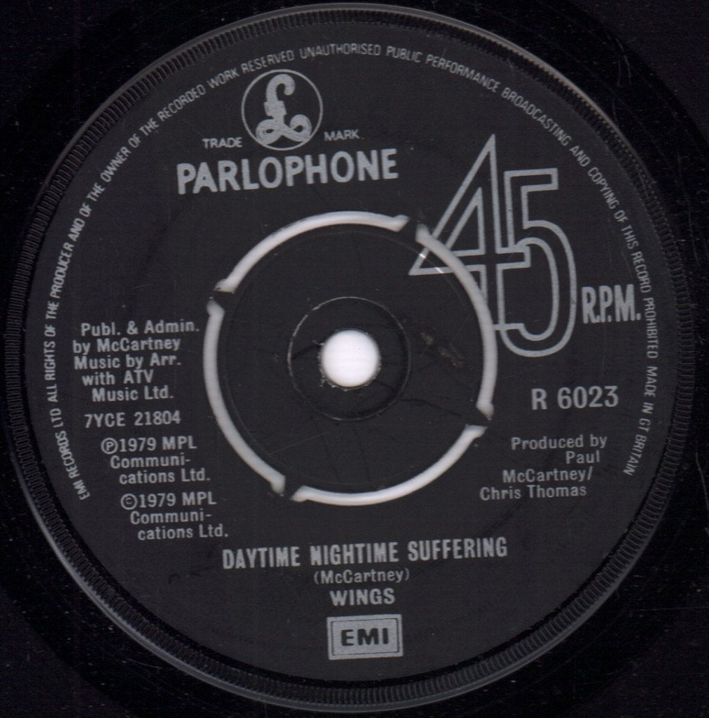 Wings (Paul McCartney's Group) - Goodnight Tonight - 7 Inch
