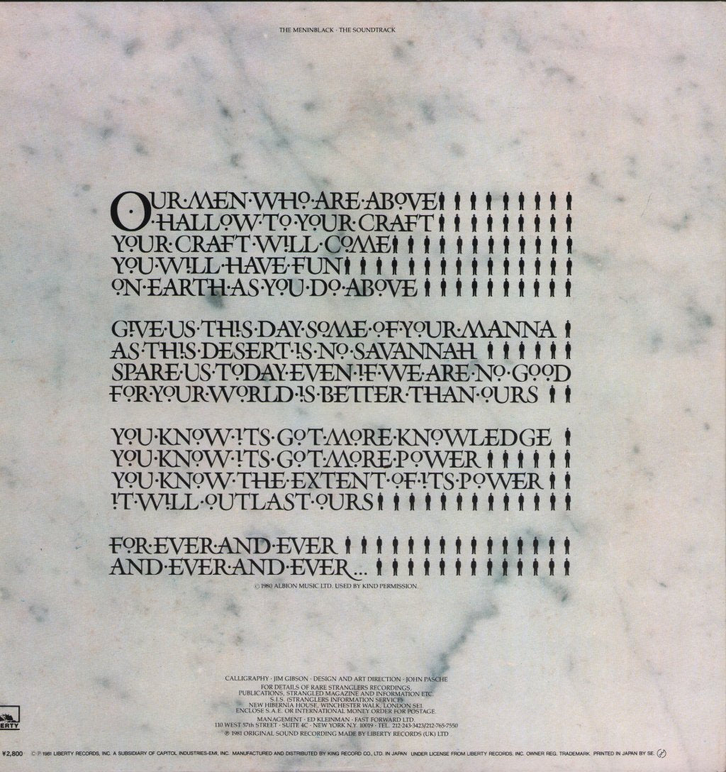 Stranglers - Gospel According To The Meninblack - Lp