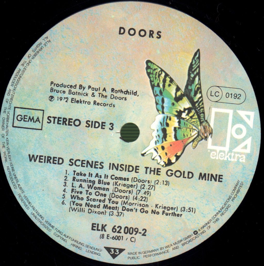 Doors - Weird Scenes Inside The Gold Mine - Double Lp