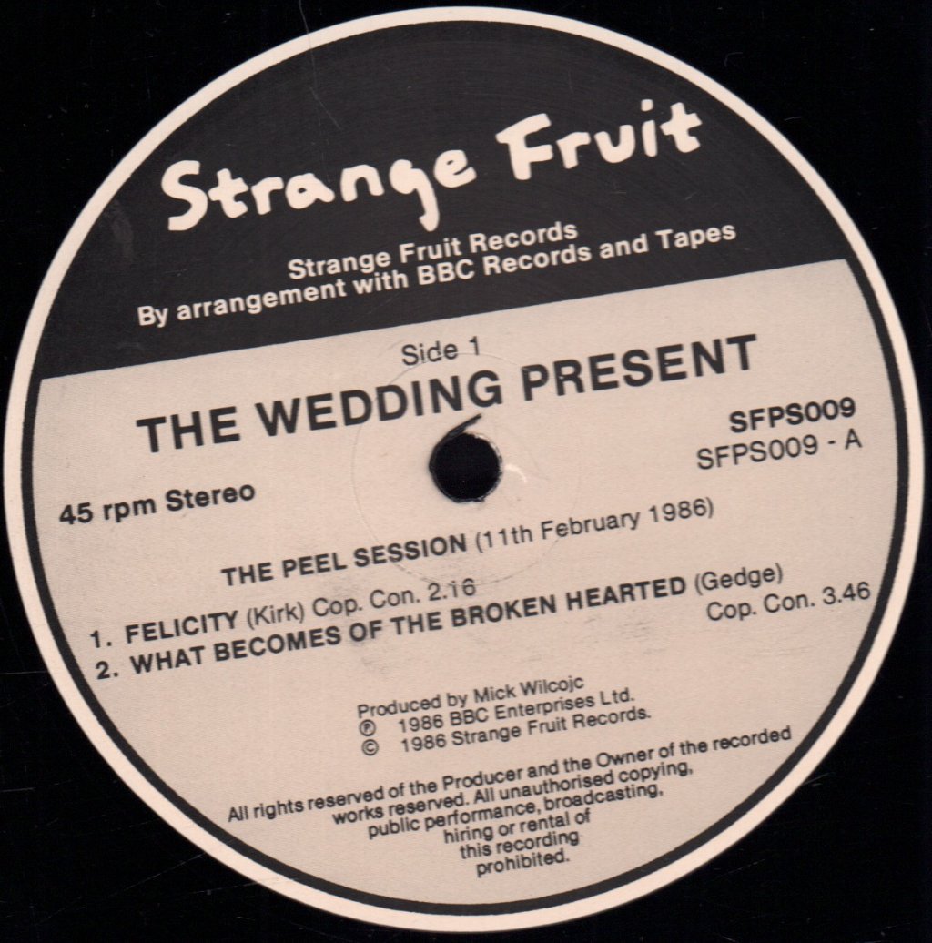 Wedding Present - Peel Sessions - 12 Inch