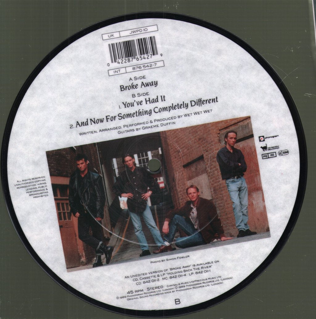 Wet Wet Wet - Broke Away - 7 Inch
