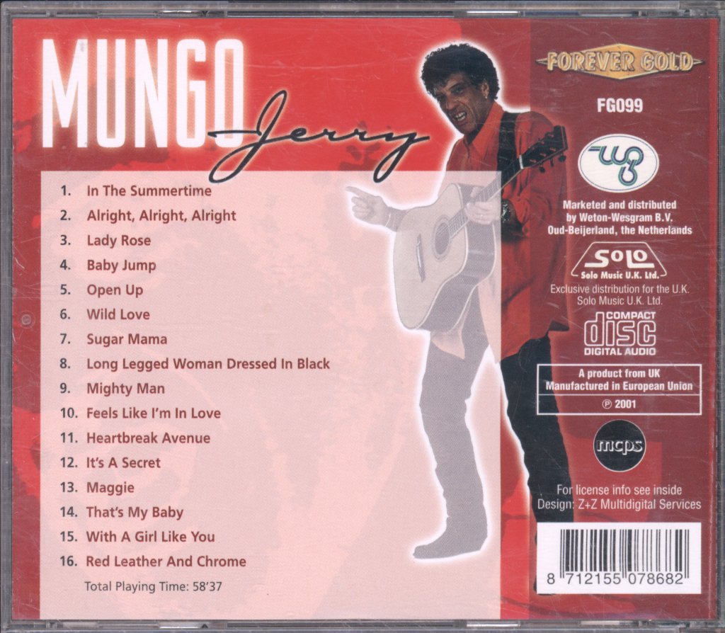 Mungo Jerry - Mungo Jerry - Cd
