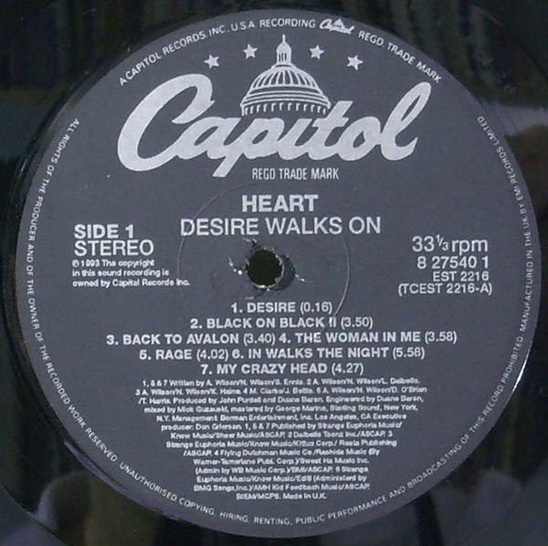 Heart - Desire Walks On - Lp