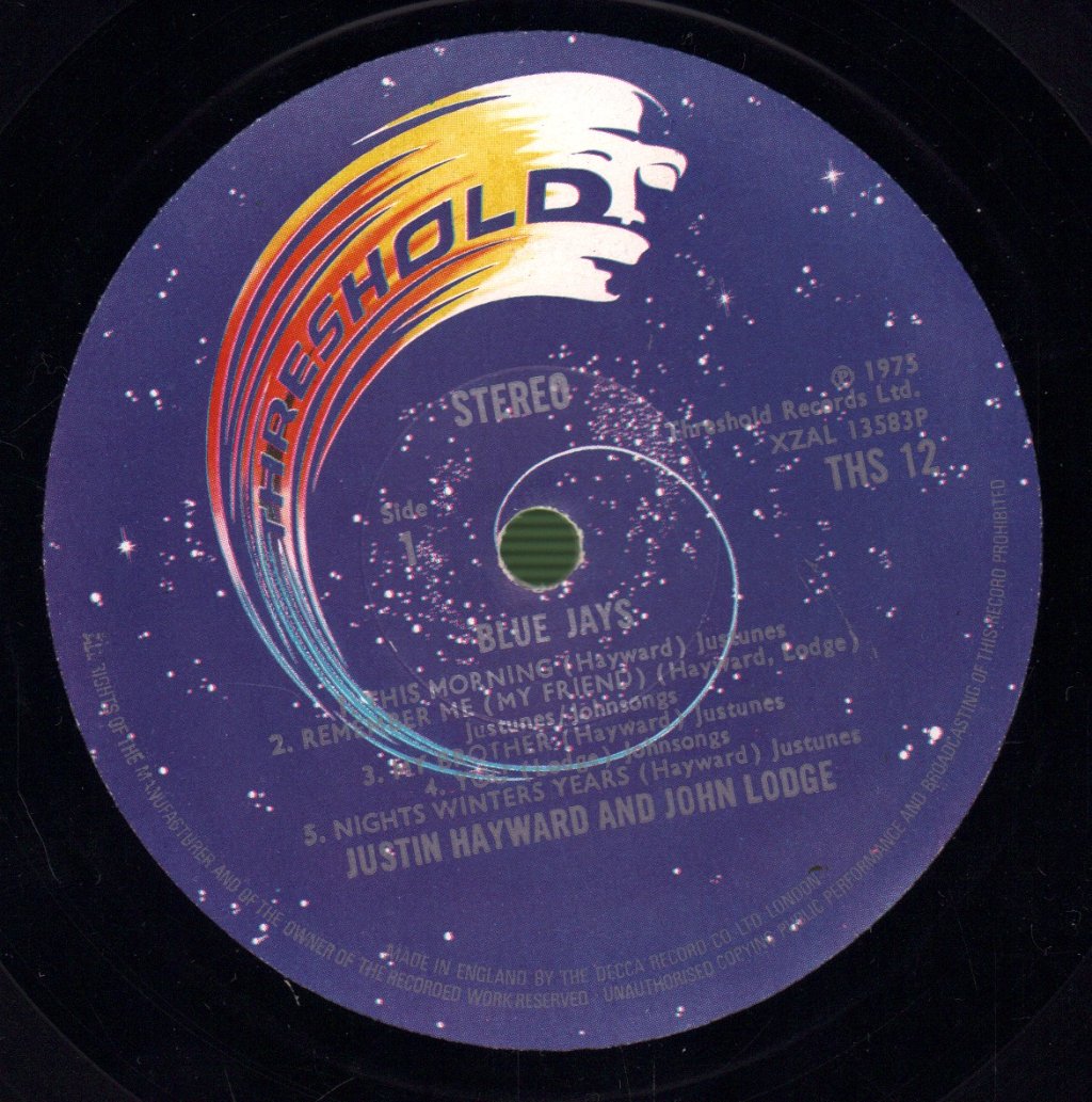 Justin Hayward And John Lodge - Blue Jays - Lp