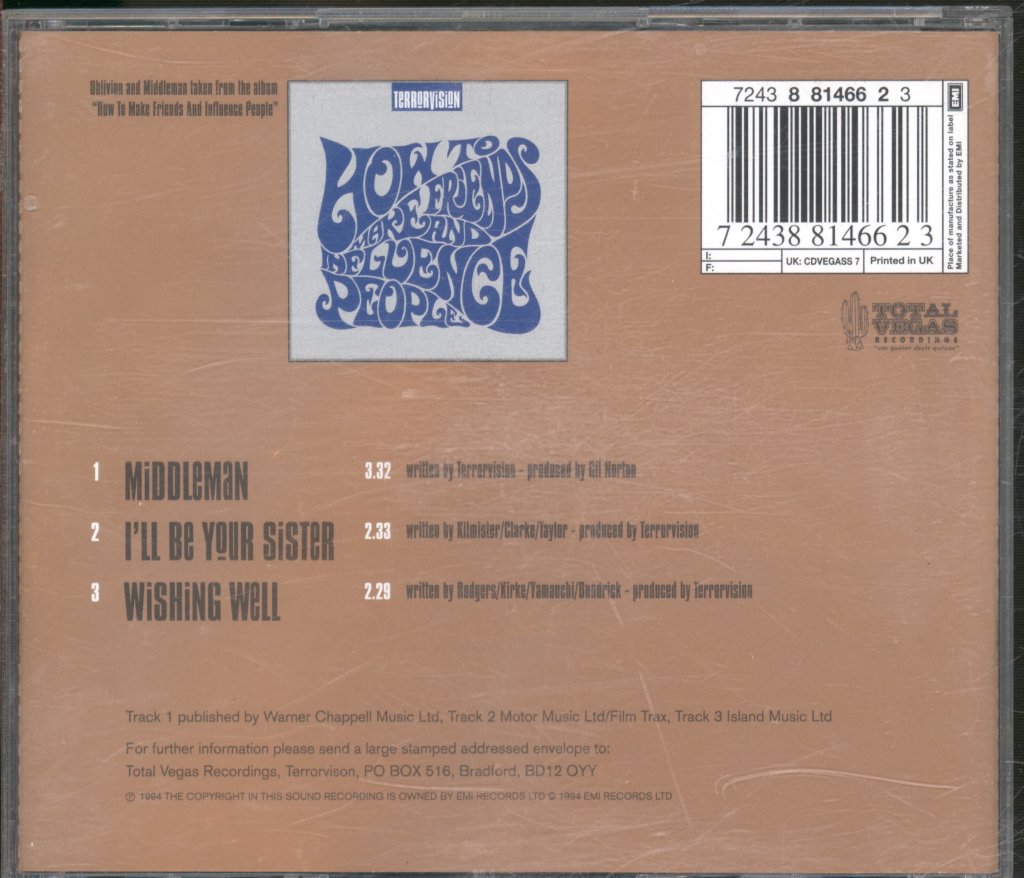 Terrorvision - Middle Man - Cd