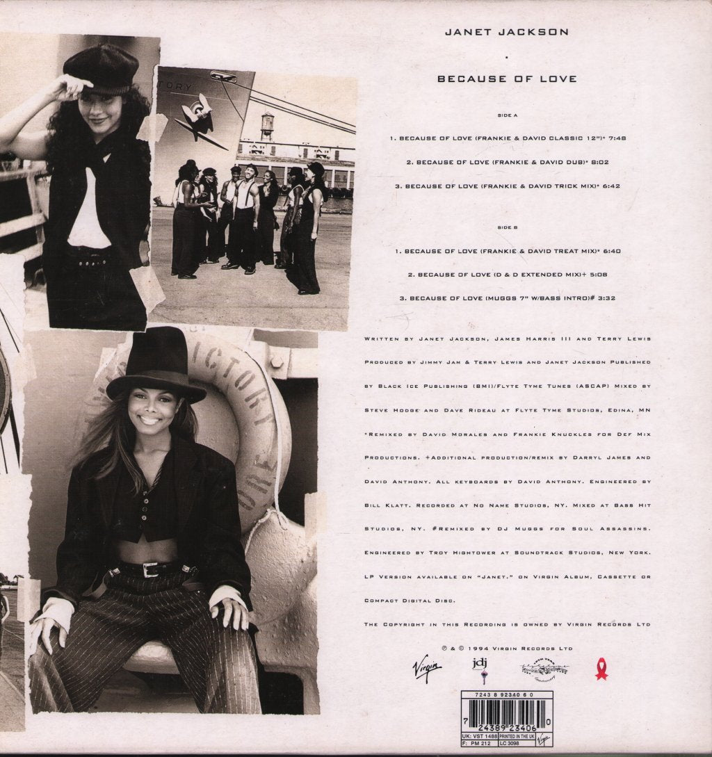 Janet Jackson - Because Of Love - 12 Inch