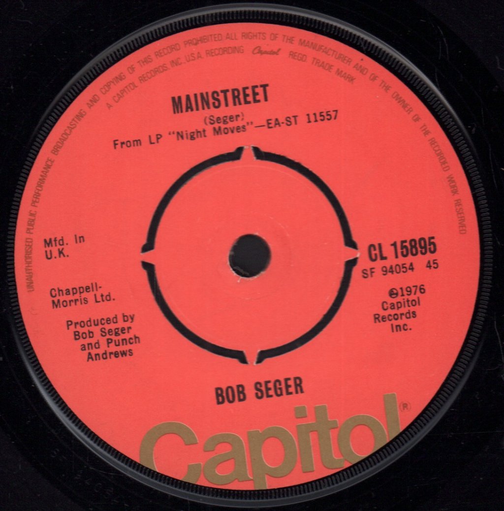 Bob Seger - Night Moves - 7 Inch