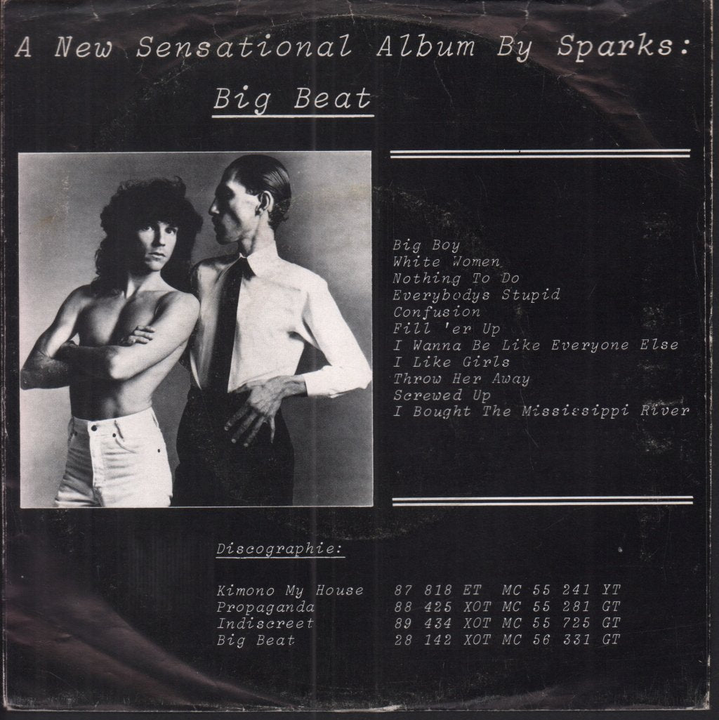 Sparks - Big Boy - 7 Inch