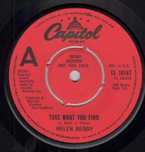 Helen Reddy - Take What You Find - 7 Inch