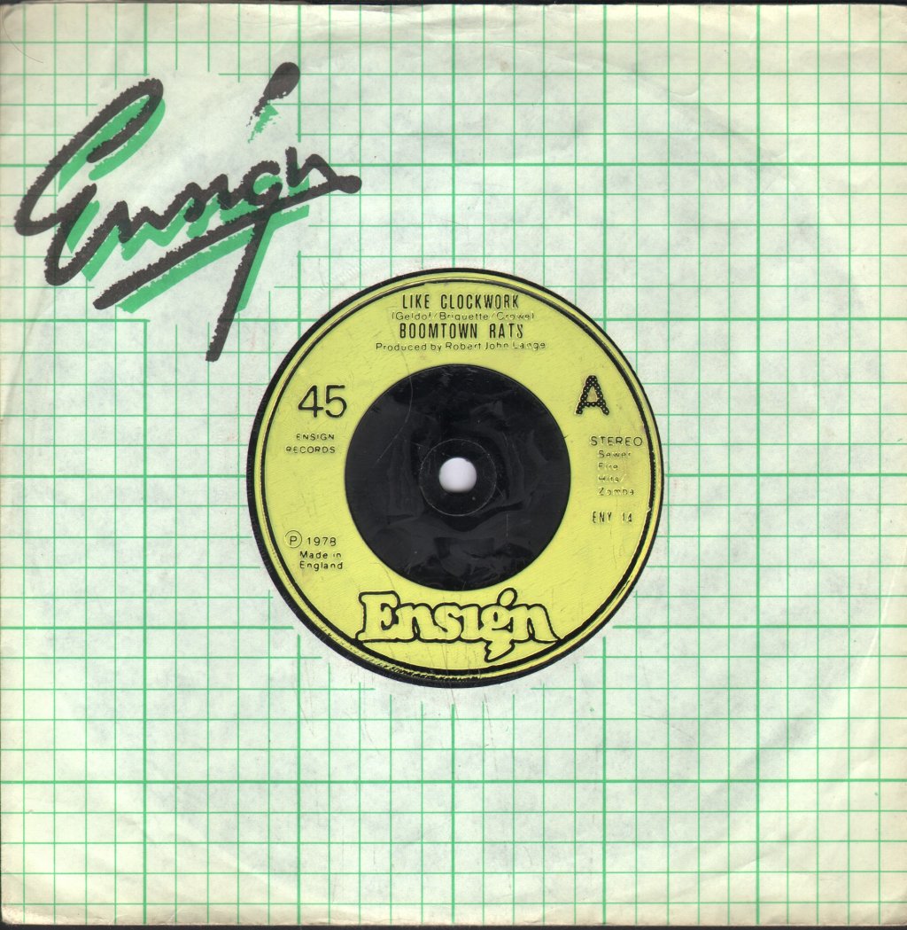 Boomtown Rats - Like Clockwork - 7 Inch