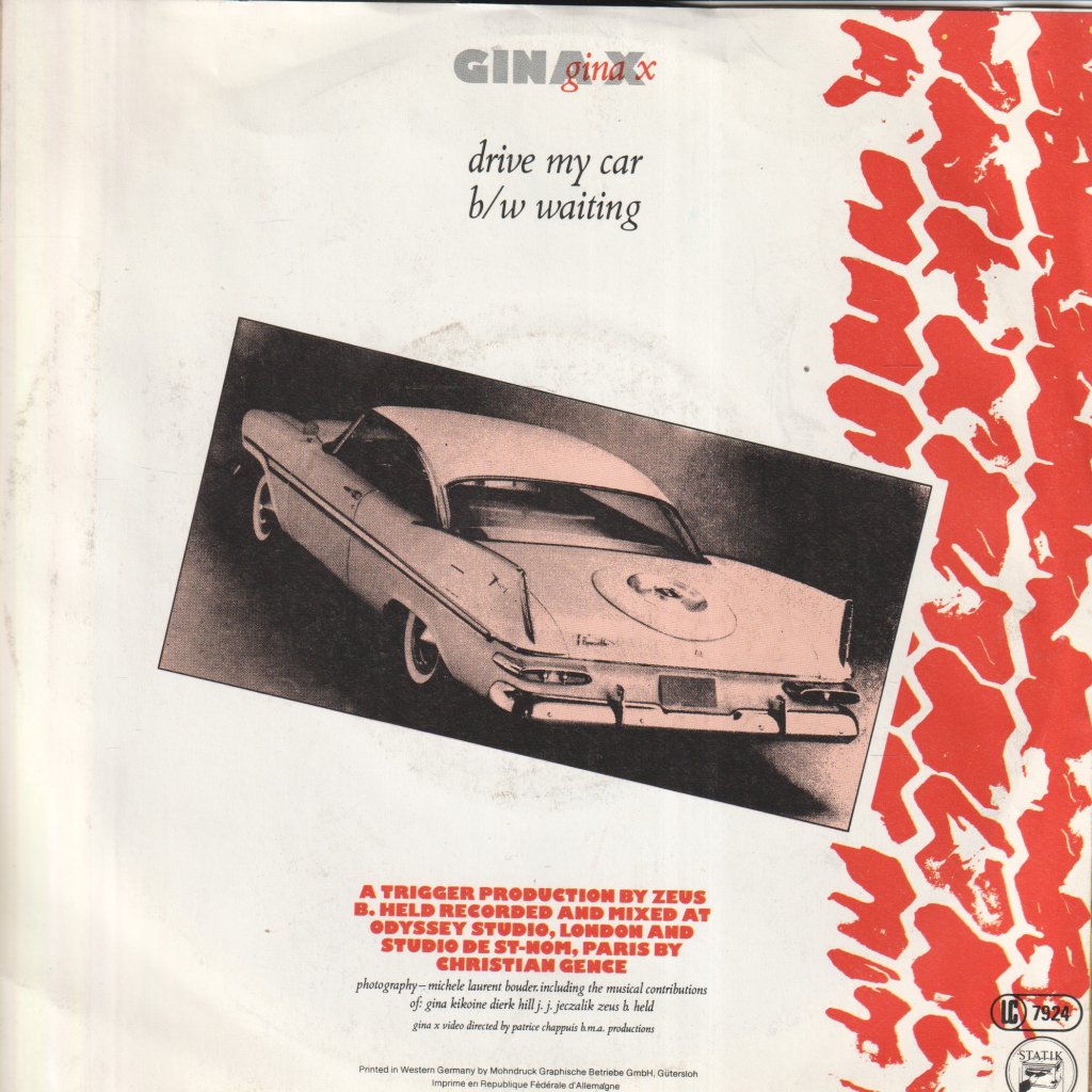 Gina X - Drive My Car - 7 Inch