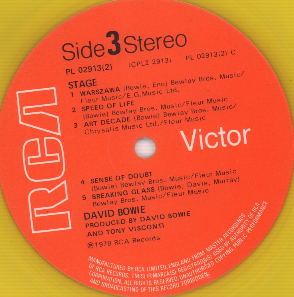 David Bowie - Stage - Double Lp