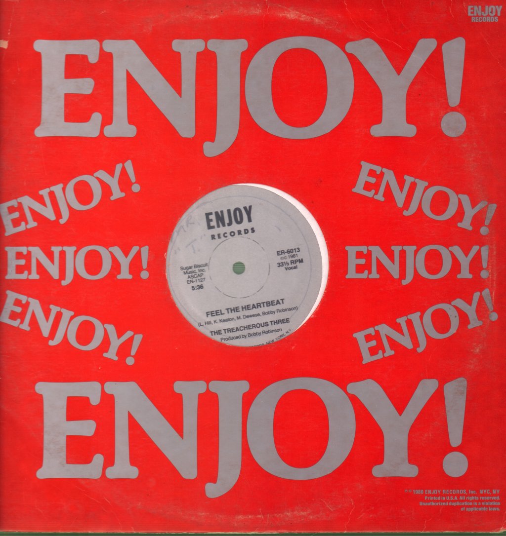 Treacherous Three - Feel The Heartbeat - 12 Inch