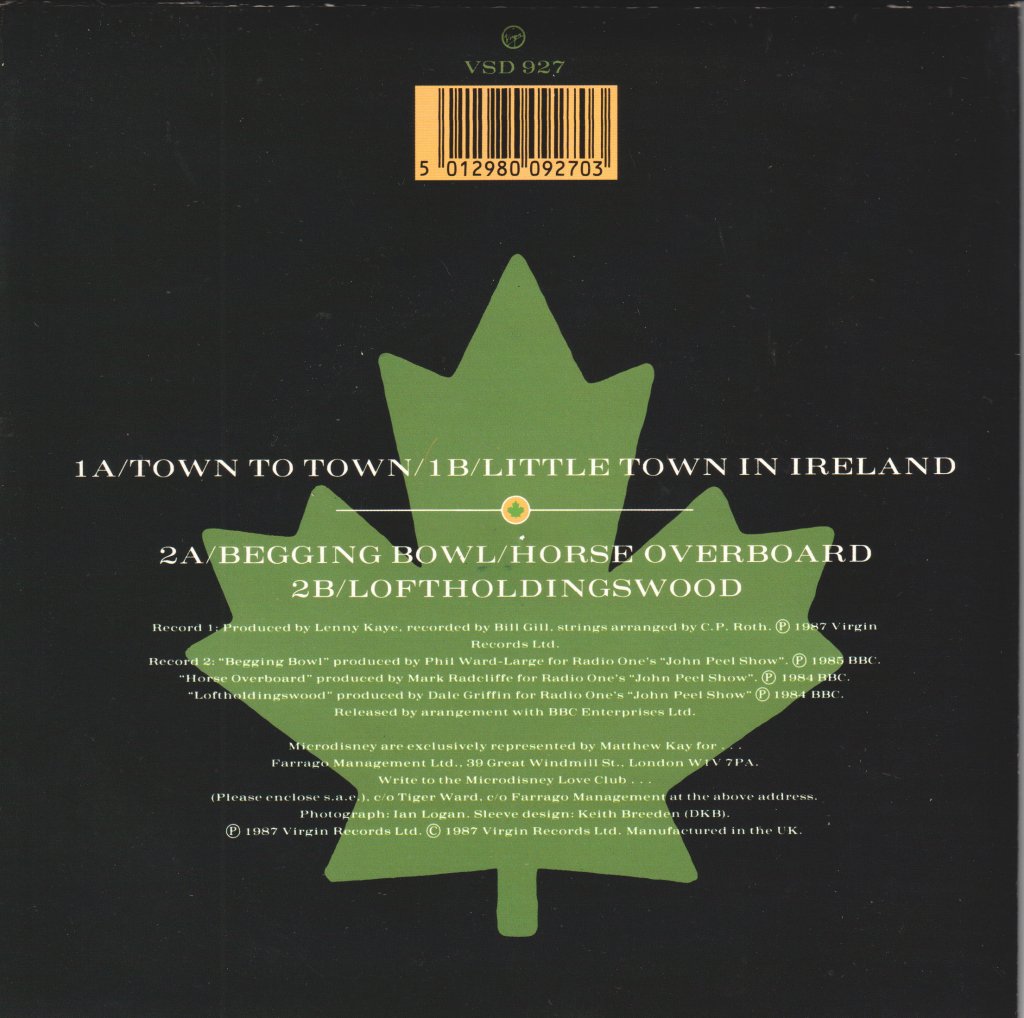 Microdisney - Town To Town - Double 7 Inch