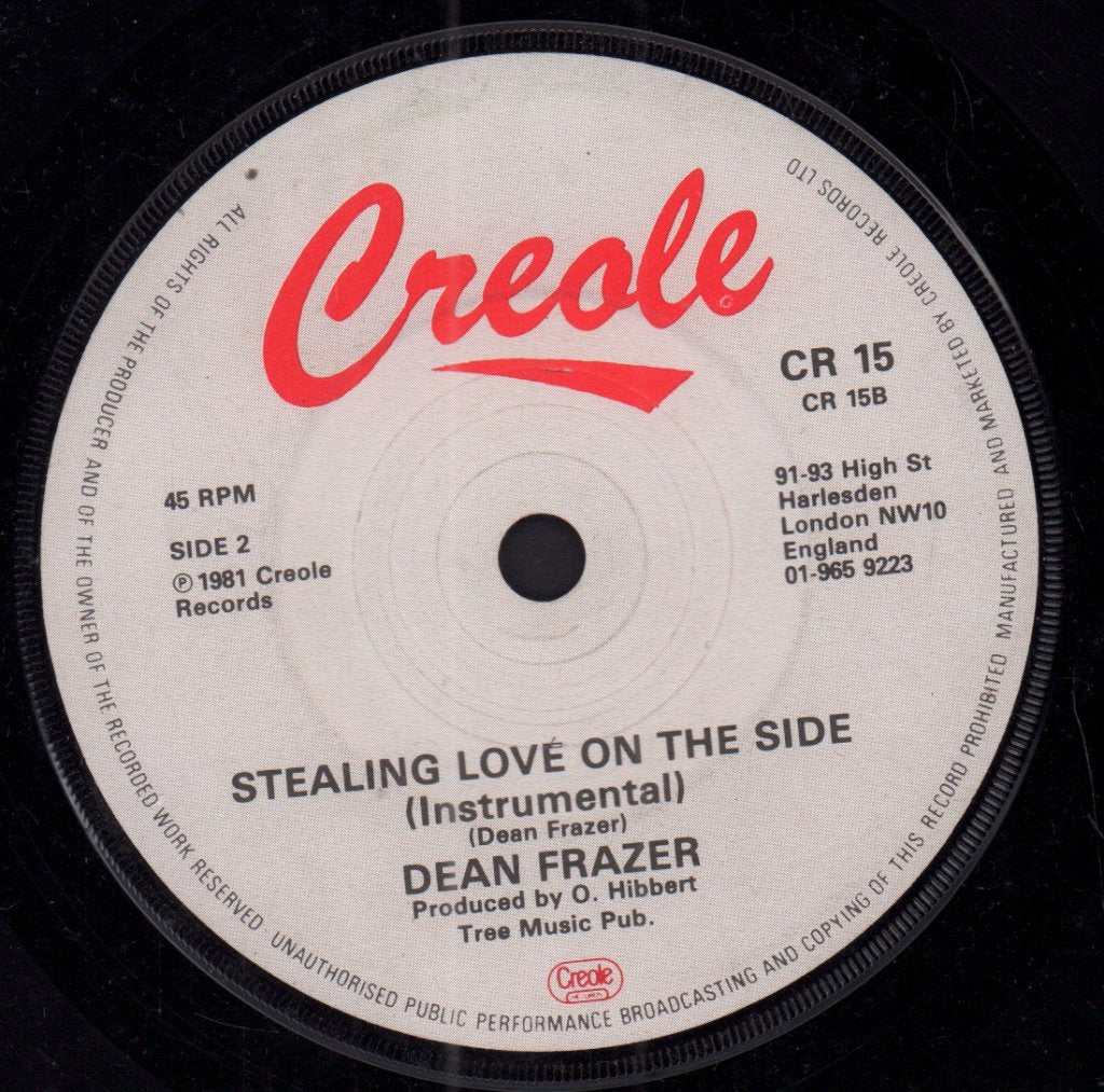 Carlene Davis/Dean Frazer - Stealing Love On The Side - 7 Inch