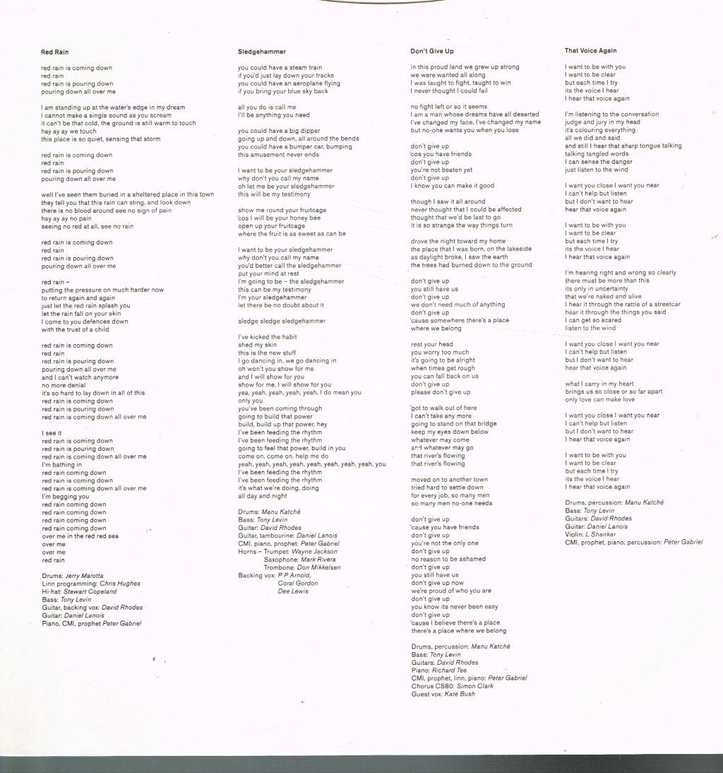 Peter Gabriel - So - Lp