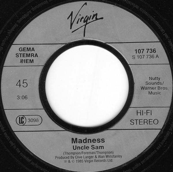 Madness - Uncle Sam - 7 Inch