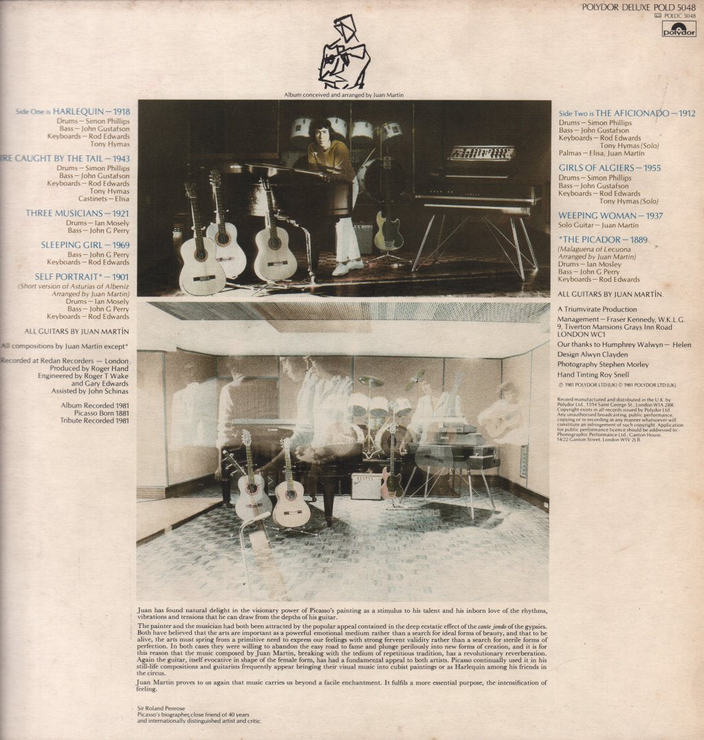 Juan Martin - Picasso Portraits - Lp