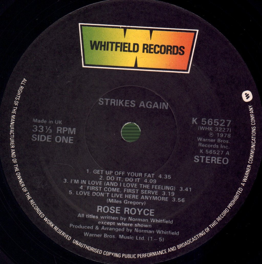 Rose Royce - Strikes Again - Lp