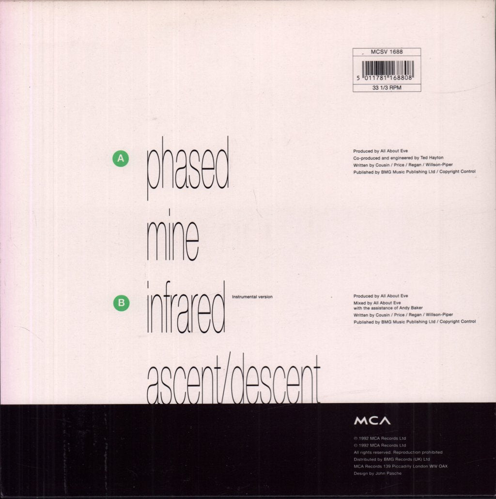 All About Eve - Phased - 10 Inch