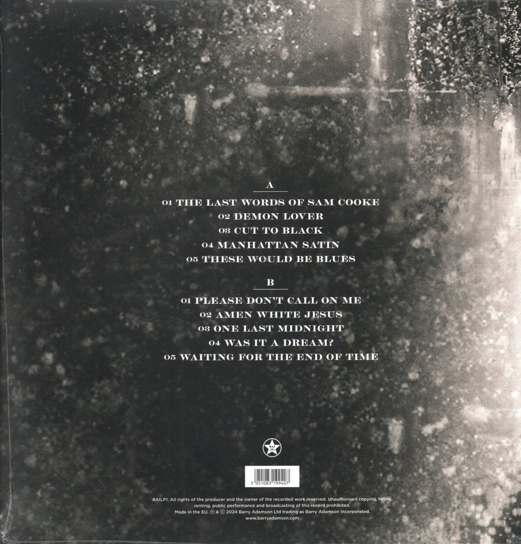 Barry Adamson - Cut To Black - Lp