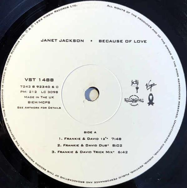 Janet Jackson - Because Of Love - 12 Inch