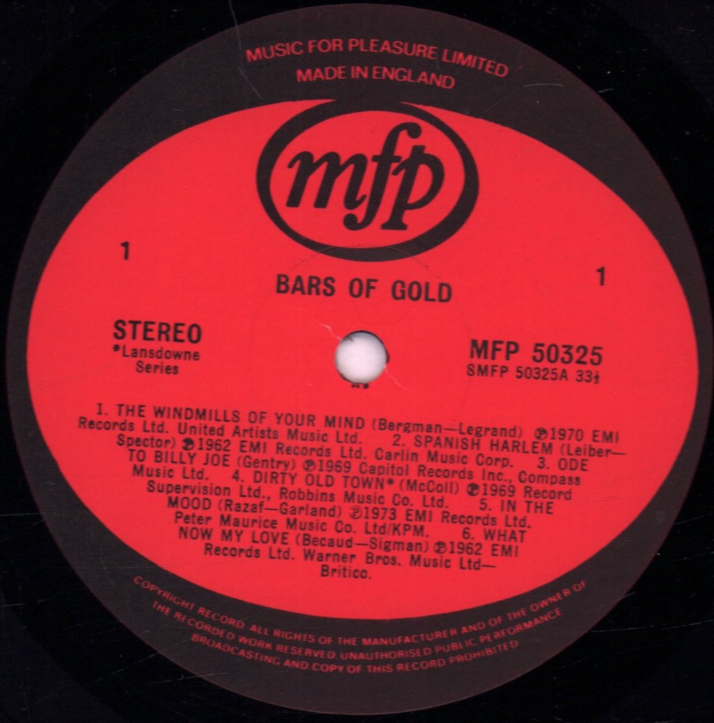 Various Artists - Bars Of Gold - Double Lp