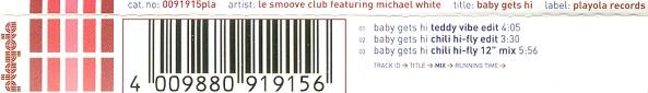 Le Smoove Club Featuring Michael White - Baby Gets Hi - Cd