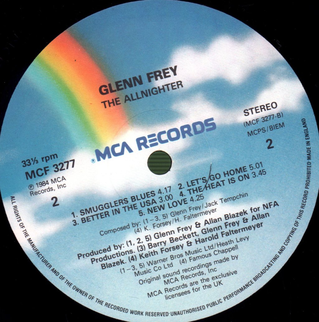 Glenn Frey - Allnighter - Lp