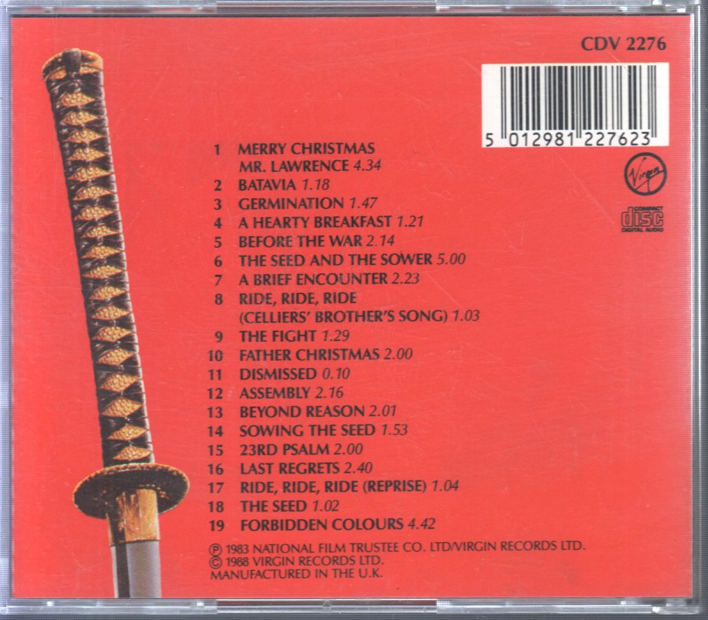 Ryuichi Sakamoto - Merry Christmas Mr. Lawrence (Sound Track From The Motion Picture) - Cd
