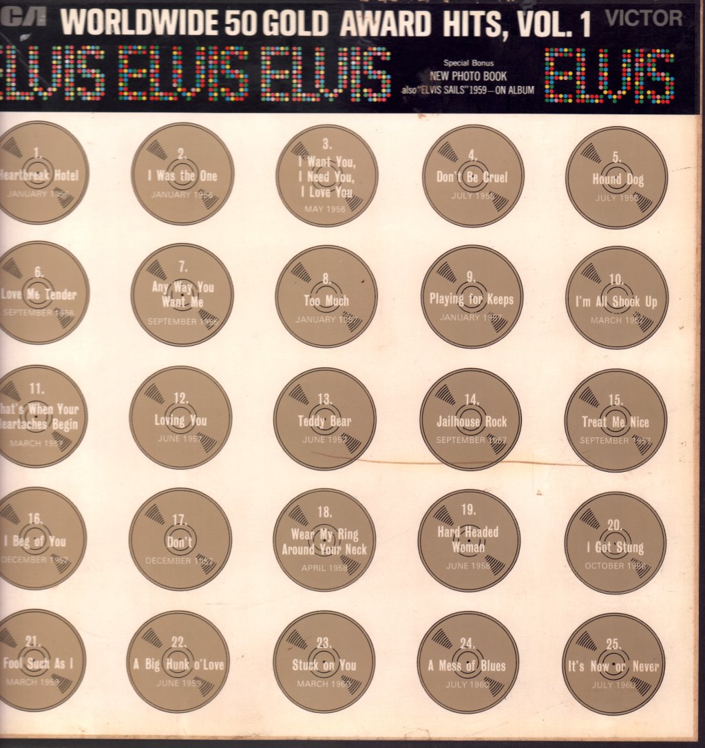 Elvis Presley - Worldwide 50 Gold Award Hits, Vol. 1 - Lp Box Set