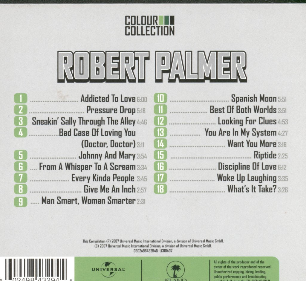 Robert Palmer - Colour Collection - Cd