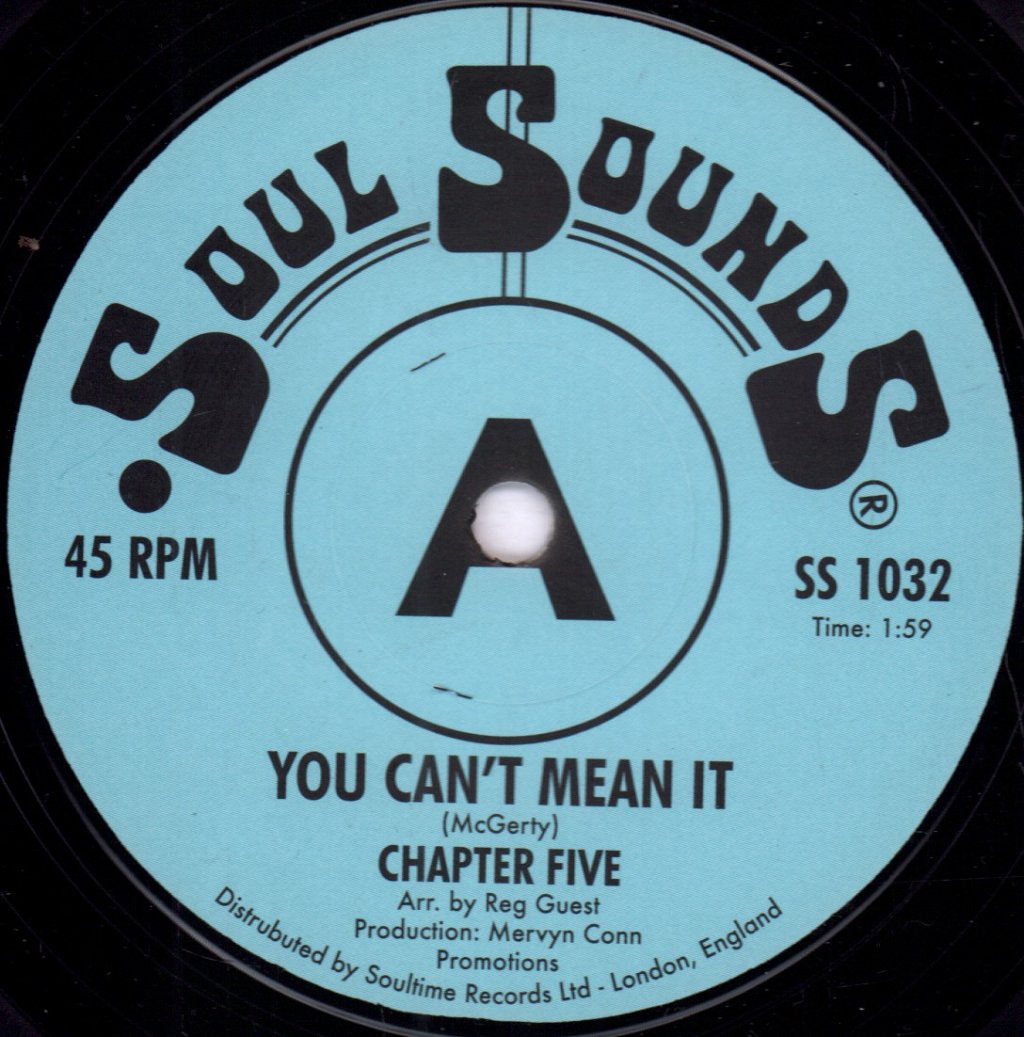 Chapter Five / Micky Moonshine - You Can't Mean It / Name It You Got It - 7 Inch