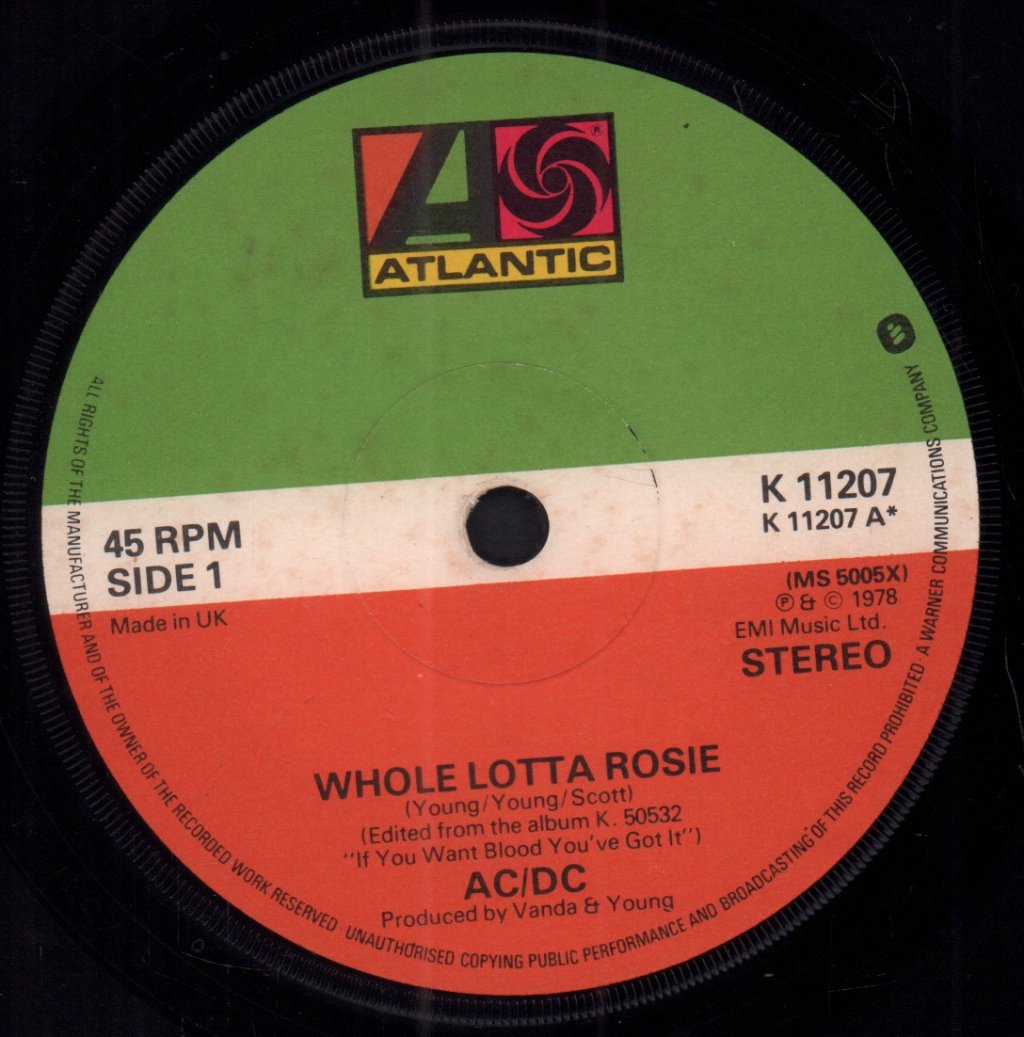 AC/DC - Whole Lotta Rosie - 7 Inch
