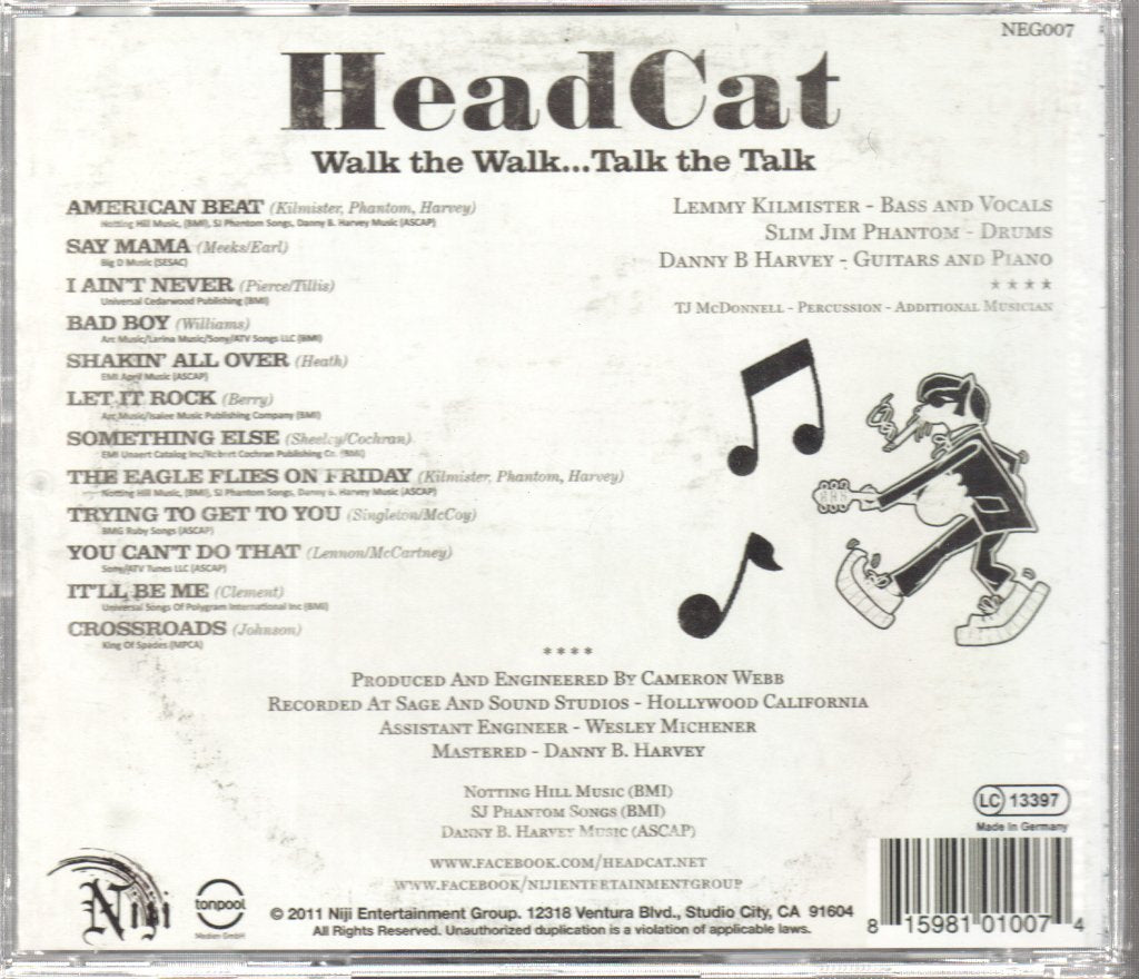 Head Cat - Walk The Walk..Talk The Talk - Cd