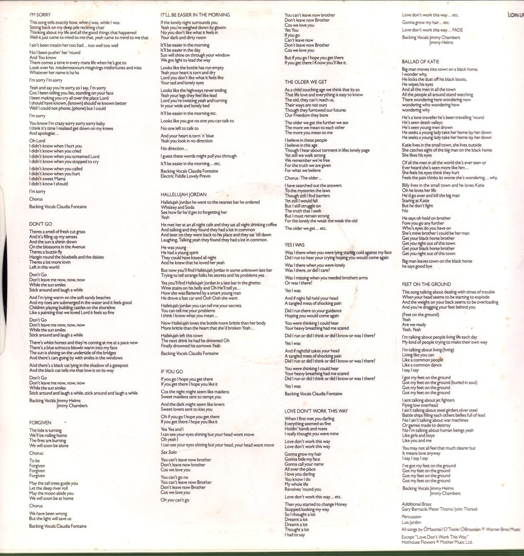 Hothouse Flowers - People - Lp