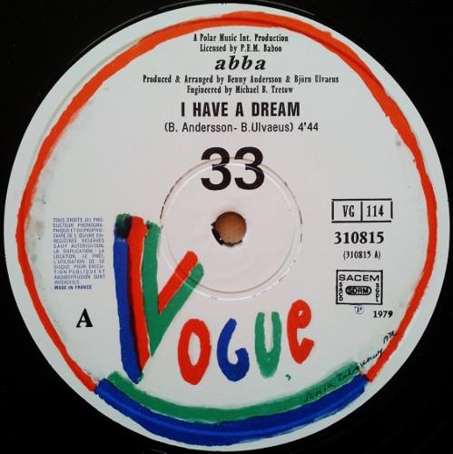 ABBA - I Have A Dream / Take A Chance On Me (Recorded Live At Wembley Arena, London) - 12 Inch