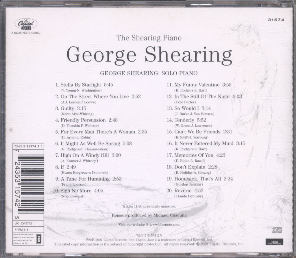 George Shearing - Shearing Piano - Cd