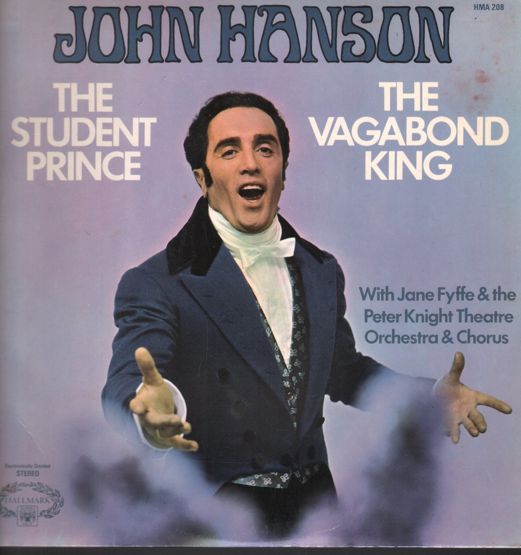 John Hanson - Student Prince/Vagabond King - Lp