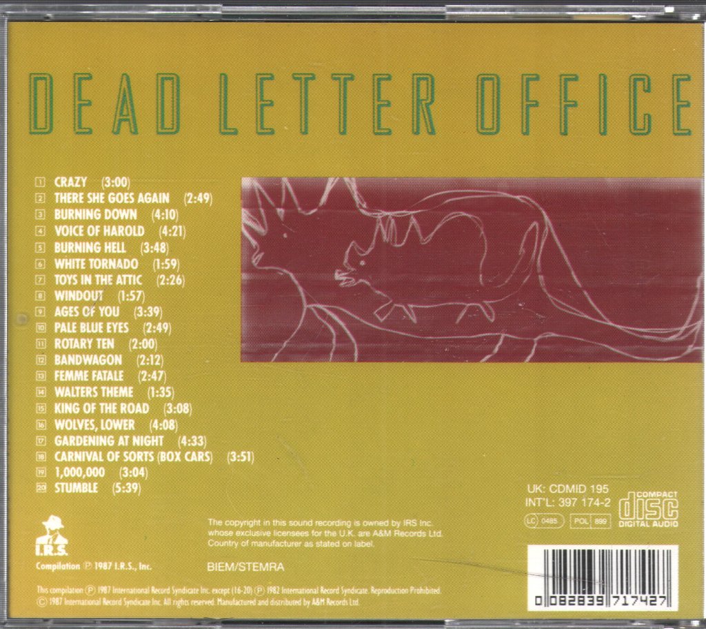 R.E.M. - Dead Letter Office - Cd