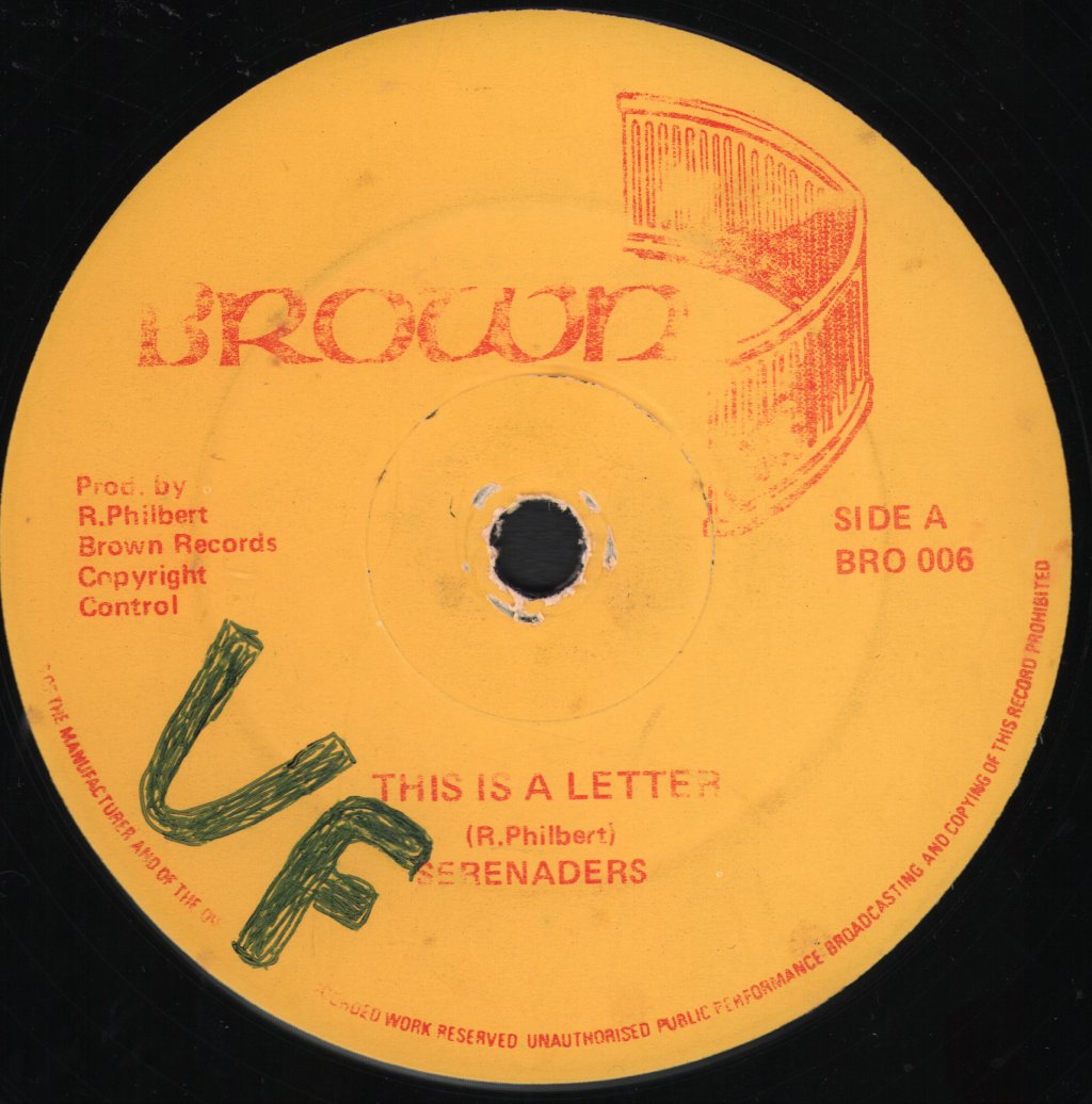 Serenaders - This Is A Letter / The Harder They Come - 12 Inch