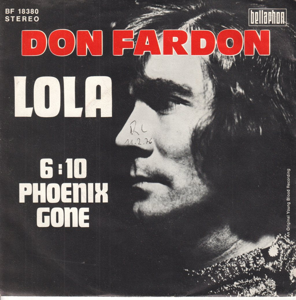 Don Fardon - Lola - 7 Inch