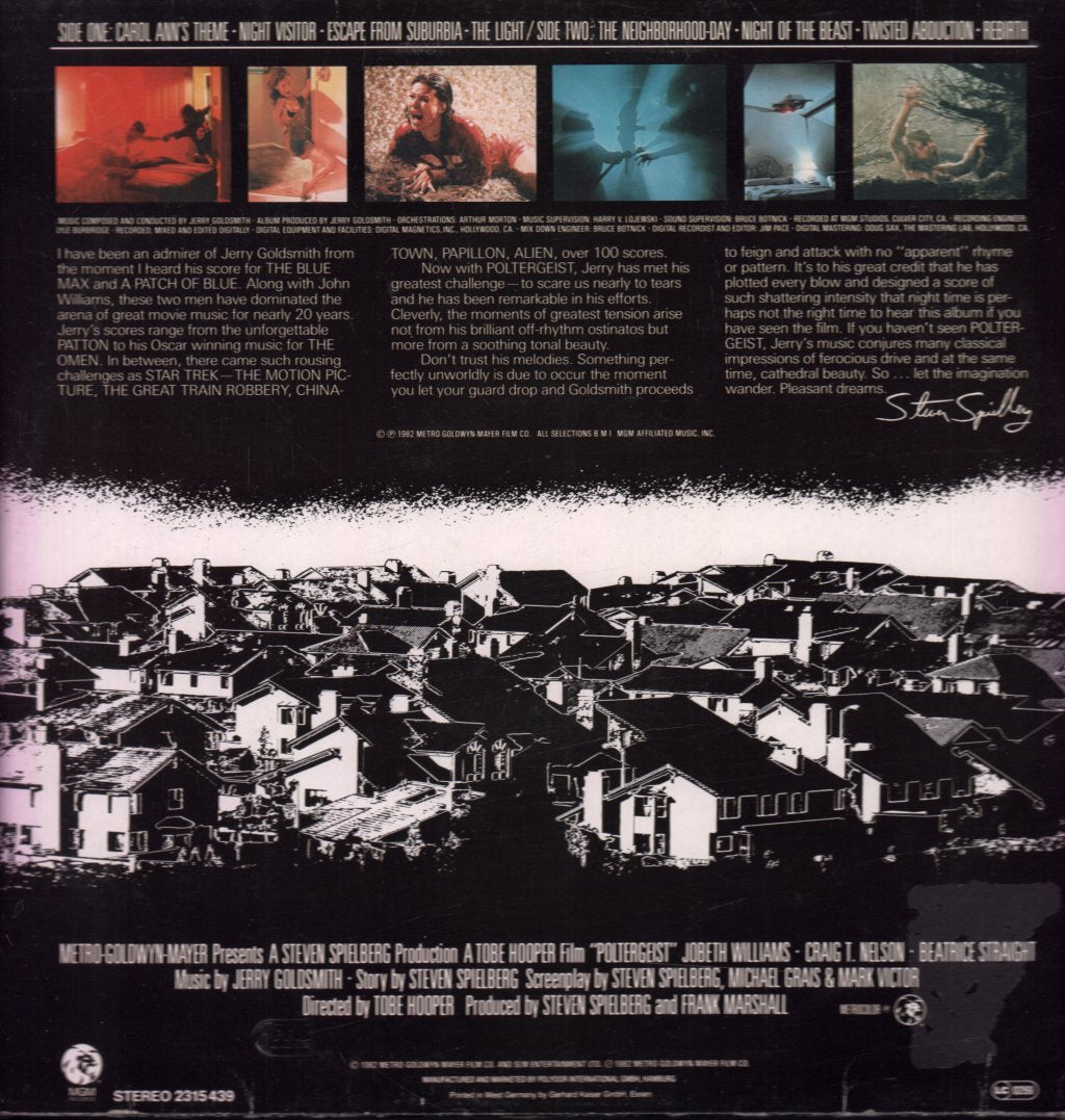 Jerry Goldsmith - Poltergeist (Original Motion Picture Soundtrack) - Lp