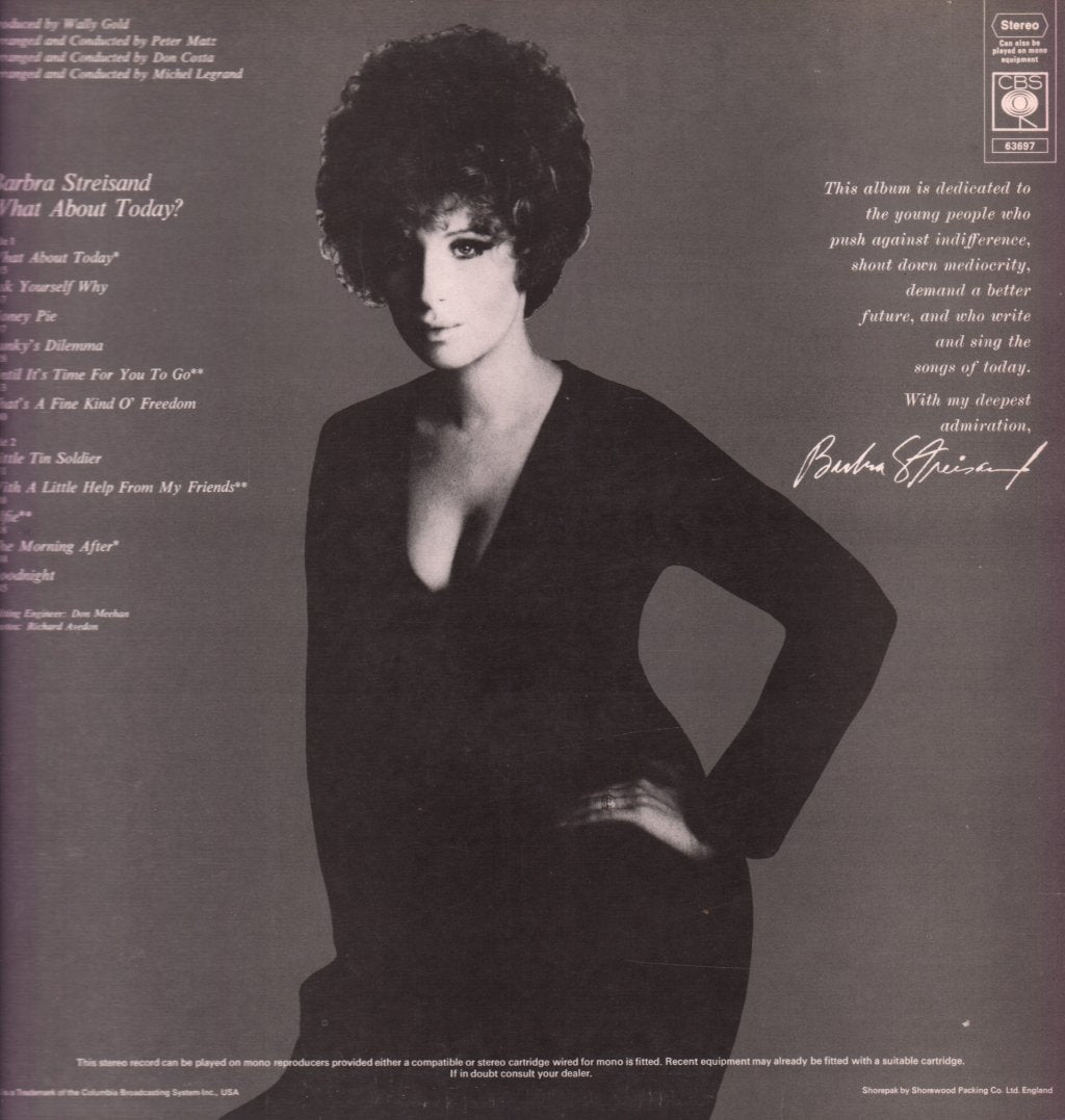 Barbra Streisand - What About Today? - Lp